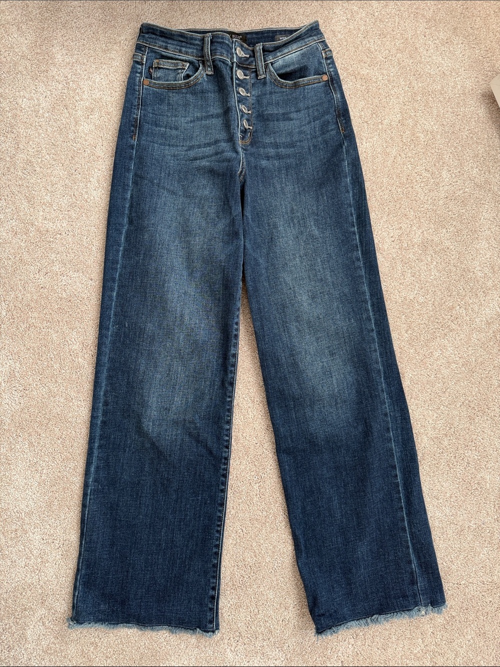Judy Blue Wide Leg High-Rise Women’s Jeans in Dark Blue